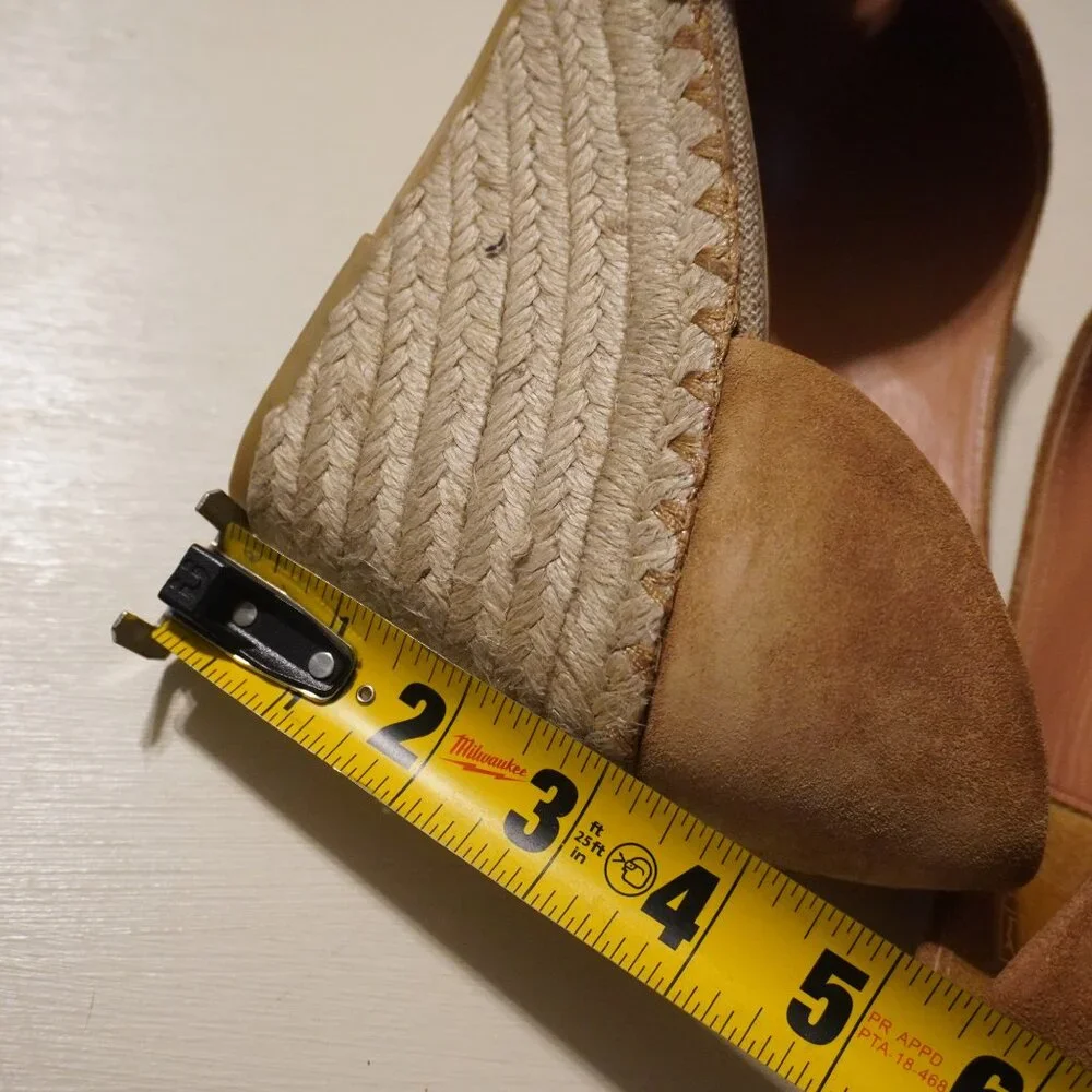 Vince Sonora‎ Tan Suede Esparille Slip on Wedge